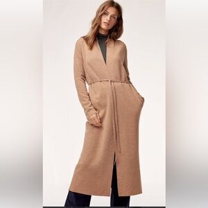 Aritzia Babaton Kirby long wool robe cardigan